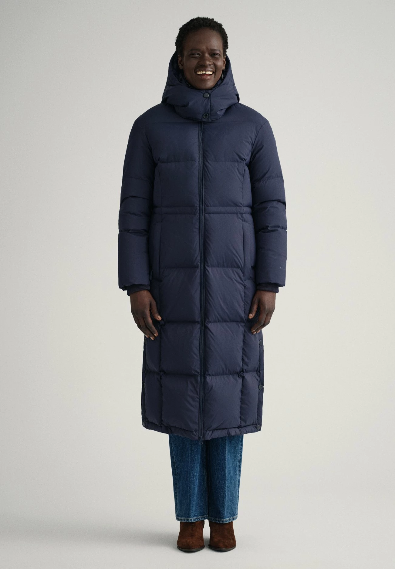 Gant Full Length Coat - Donsjas - Evening Blue 4 Gant Full Length Coat - Donsjas - Evening Blue - Afbeelding 2