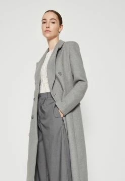 Forever New Petra Collar Wrap Coat - Mantel - Grey Marle -ONLY shop ce4e0ef41eb5403e9b83fdef64d4e5da