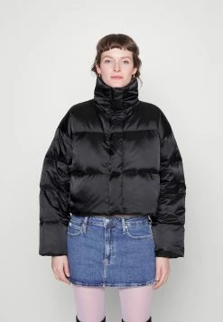 Calvin Klein Shine Puffer Down Coat - Gewatteerde Jas - Black