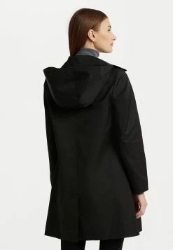 Hooded Lined Coat - Halflange Jas - Black 10 Hooded Lined Coat - Halflange Jas - Black -ONLY shop ceee4ac261d640b9ac0dbe3a958fbd5a