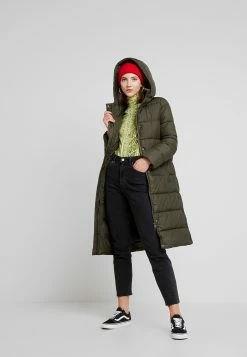 ONLY Onlcammie Long Quilted Coat - Winterjas - Forest Night -ONLY shop cf8b867bae6847baa07abea3a6f63d25