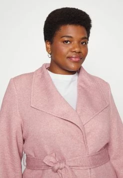 Vero Moda Curve Vmverodonavivian Coat Curve - Mantel - Nostalgia Rose/Melange -ONLY shop d15c9ce0839049969352d2487e2d1d09