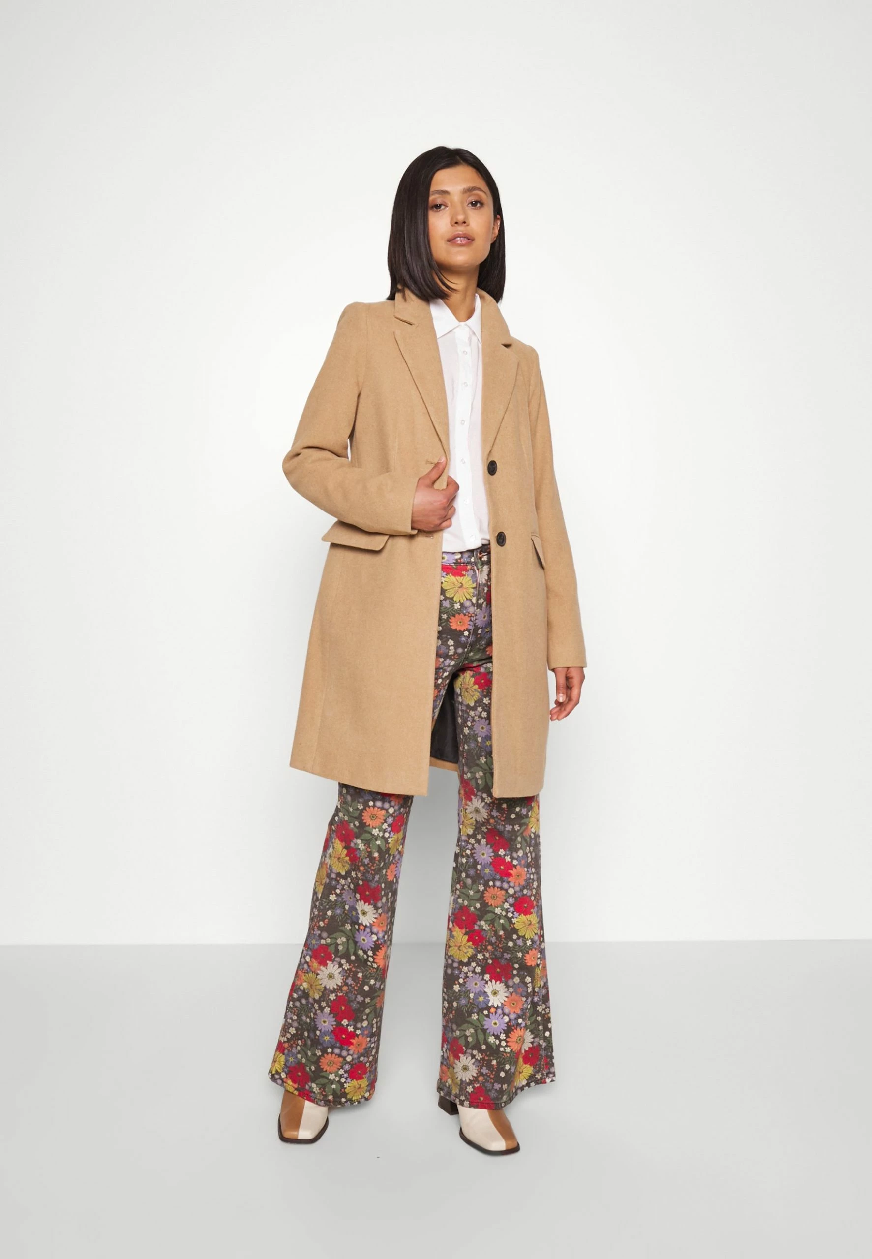 Vero Moda Vmgianna Coat- Mantel - Tigers Eye/Melange 4 Vero Moda Vmgianna Coat- Mantel - Tigers Eye/Melange - Afbeelding 2