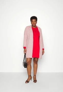 ONLY CARMAKOMA Carcarrie Coat - Mantel - Nostalgia Rose -ONLY shop d5b6be6a6294491ea35fc0cd261f9e8c