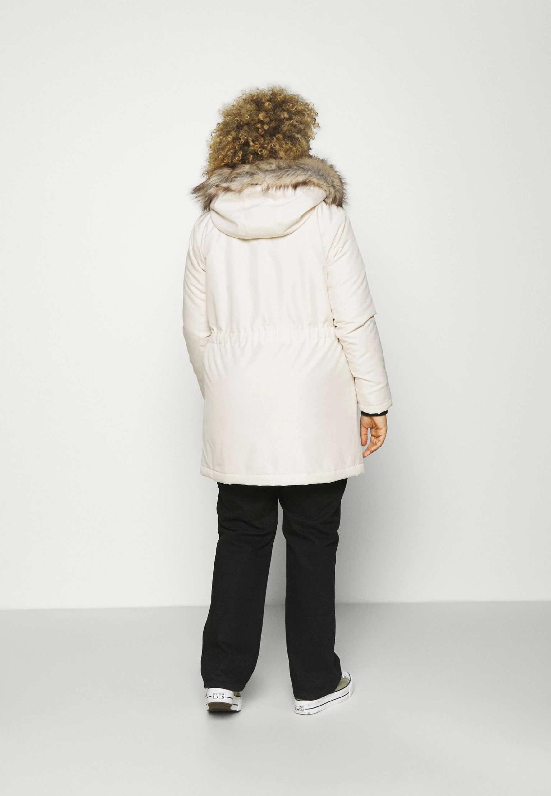 ONLY CARMAKOMA Carirena Coat - Winterjas - Eggnog 5 ONLY CARMAKOMA Carirena Coat - Winterjas - Eggnog - Afbeelding 3