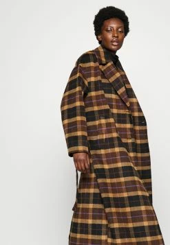 TOM TAILOR Denim Loose Belted Coat - Mantel - Brown -ONLY shop d7ac2e58d23b476b816de6953c406703