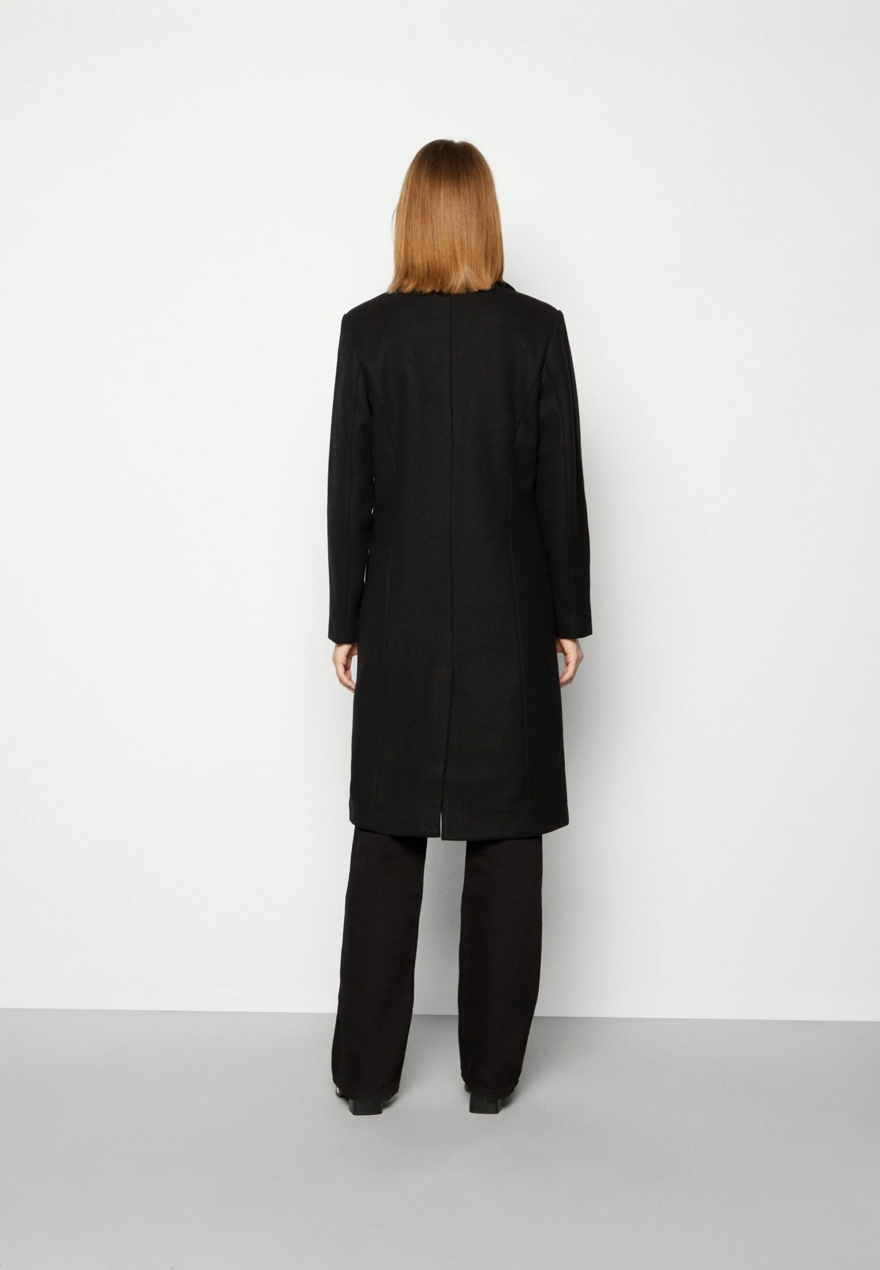 Vila Vivalji Long Coat - Mantel - Black 5 Vila Vivalji Long Coat - Mantel - Black - Afbeelding 3