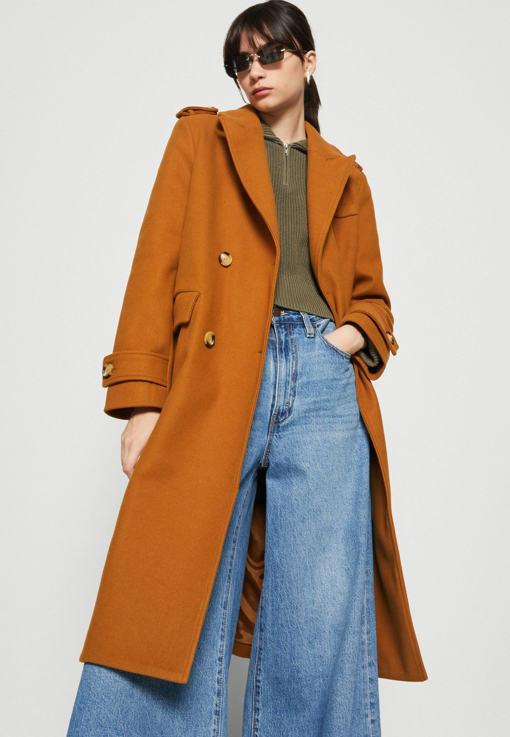 Noisy May Nmviolet Strap Coat - Mantel - Rubber 6 Noisy May Nmviolet Strap Coat - Mantel - Rubber - Afbeelding 4