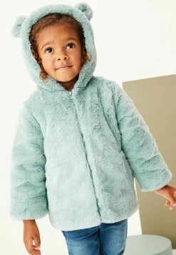 Next Cosy Character Ears Coat Standard - Winterjas - Aqua Blue