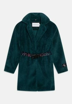 Calvin Klein Jeans Logo Belt Teddy Coat - Winterjas - Atlantic Deep