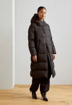 Marc O'Polo Coat Filled Fixed Hood Welt Pockets Side Slits With Press Buttons - Donsjas - Black -ONLY shop de8b59667bc042599b9a65744634055c