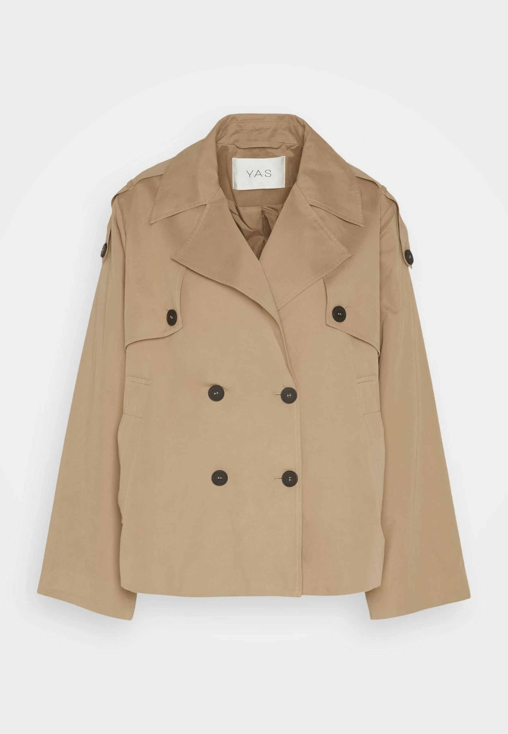 Yasminki Short Coat - Lichte Jas - Silver Mink 7 Yasminki Short Coat - Lichte Jas - Silver Mink - Afbeelding 5