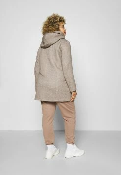 ONLY CARMAKOMA Carsedona Light Coat - Halflange Jas - Walnut Melange 11 ONLY CARMAKOMA Carsedona Light Coat - Halflange Jas - Walnut Melange -ONLY shop df78f46fefeb4641a79afa2b90b5d7fd