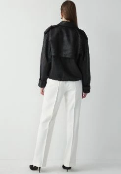 Ipekyol Relaxed Fit Textured Adjustable Waist Coat - Lichte Jas - Black 10 Ipekyol Relaxed Fit Textured Adjustable Waist Coat - Lichte Jas - Black -ONLY shop e195348c7aff4f319967634fde45df5e