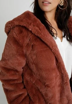 Ladies Hooded Coat - Winterjas - Darkrose -ONLY shop e36db6854eb7429fa881389a40ead85b