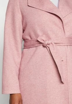 Vero Moda Curve Vmverodonavivian Coat Curve - Mantel - Nostalgia Rose/Melange -ONLY shop e3caa753a25c44dcab04ac8c576f3c84