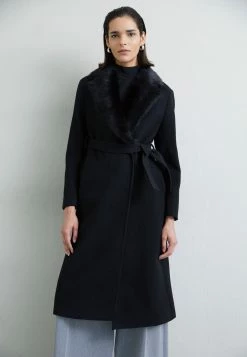 Jenni Coat With Collar - Mantel - Black