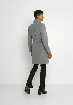Vila Vipoku High Neck Coat - Mantel - Mottled Grey -ONLY shop e5820486da404a5ba75a15a91dc02ecc