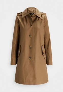 Hooded Lined Coat - Halflange Jas - New Tan -ONLY shop e67f7f43e2ee47c1b1c345c683e5533d