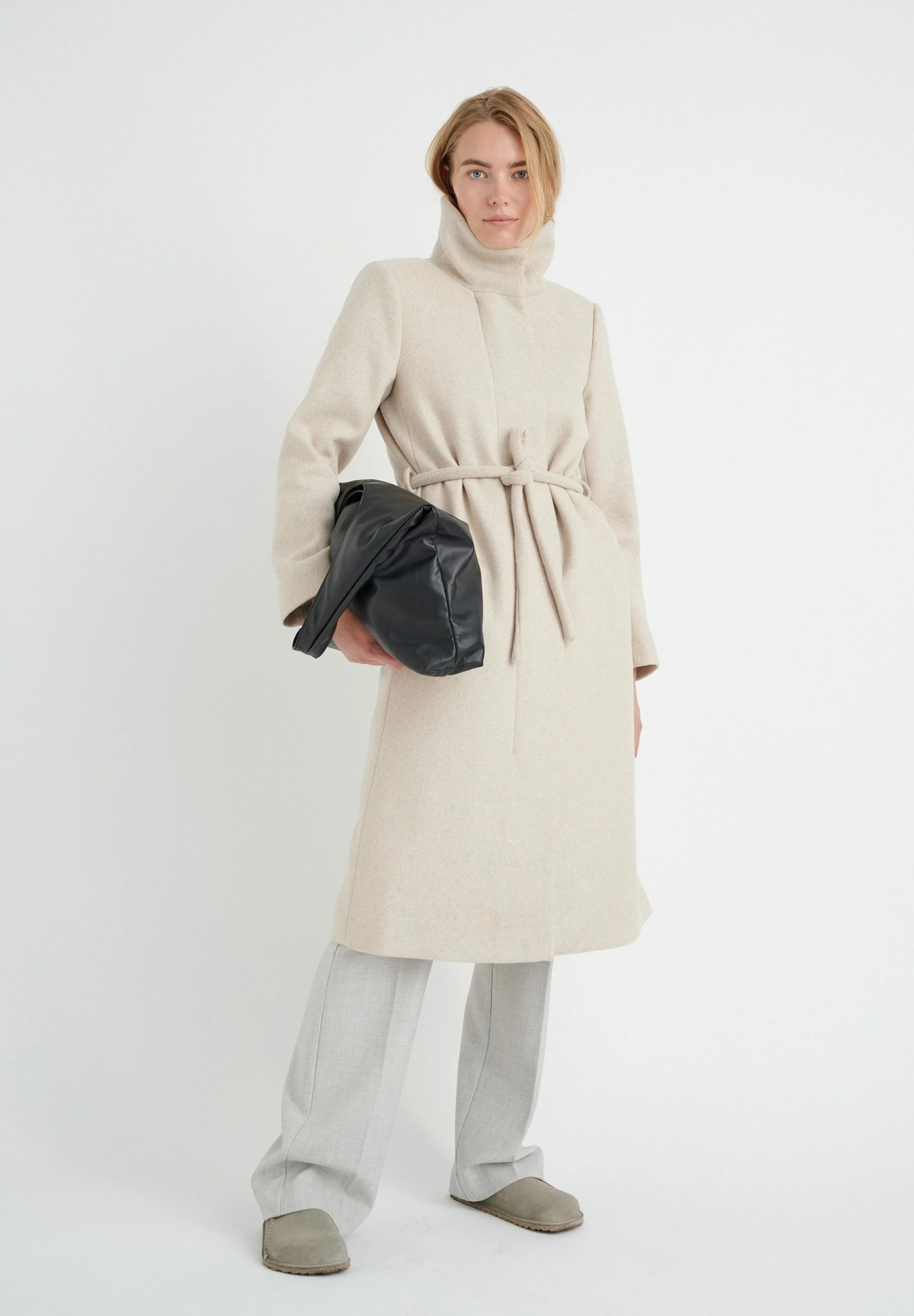 InWear Ming Funnel Coat - Mantel - White 4 InWear Ming Funnel Coat - Mantel - White - Afbeelding 2