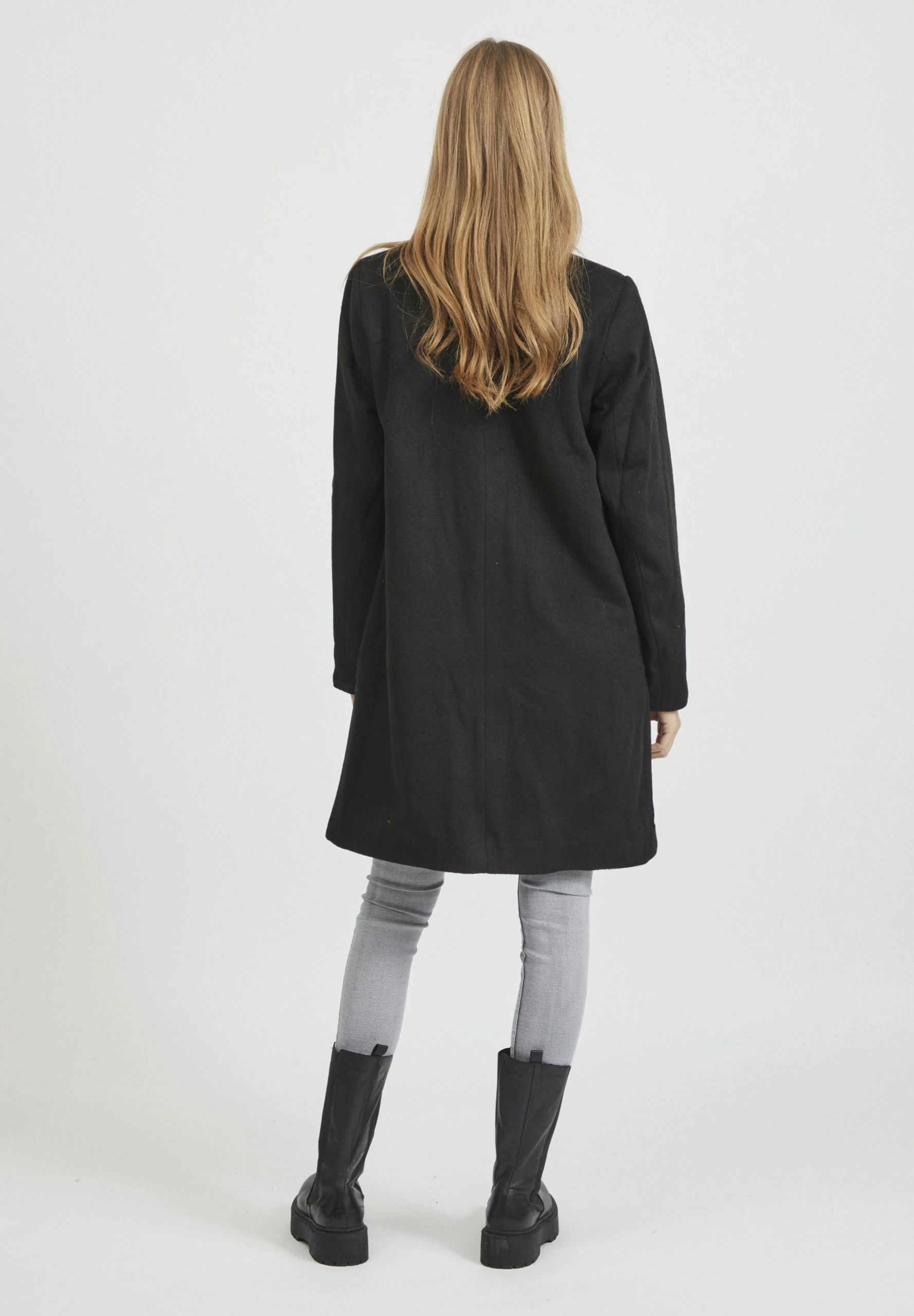 Vila Vileovita Coat - Mantel - Black 5 Vila Vileovita Coat - Mantel - Black - Afbeelding 3