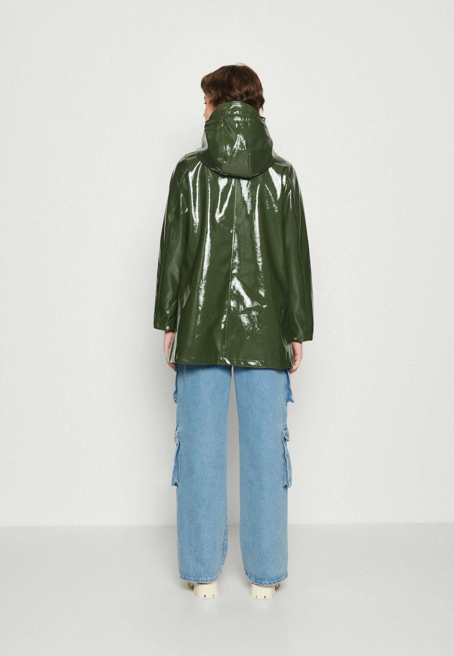 Noisy May Nmsky A Line Coat - Regenjas - Kombu Green 5 Noisy May Nmsky A Line Coat - Regenjas - Kombu Green - Afbeelding 3