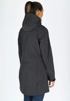 Softshell Coat W - Halflange Jas - Grey Melange -ONLY shop e91a44b13b994de4b15fdef8b6658cbd