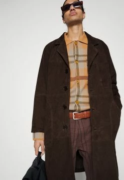 Painter Coat Suede - Leren Jas - Brown -ONLY shop e964266da2314e21b41d6bc63b58a02c