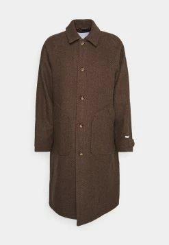 Les Deux Michael Herringbone Coat - Mantel - Coffee Brown/Walnut -ONLY shop e96957cd0a004da484f6d7b9e0245bb3