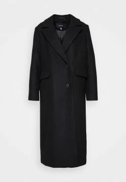 Vero Moda Vmvenetavega Long Wool Coat - Mantel - Black/Solid -ONLY shop ea3cf0a376c743d0b1074253bdcbf905
