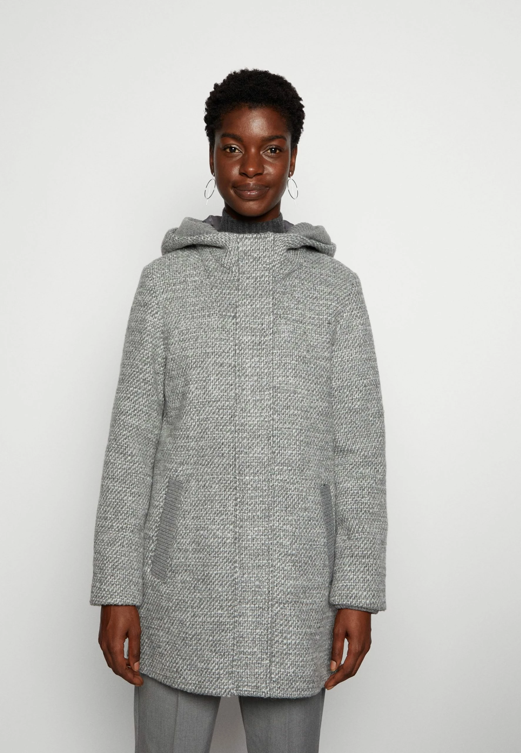 ESPRIT Coat - Halflange Jas - Light Grey 3 ESPRIT Coat - Halflange Jas - Light Grey