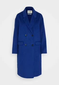 Scotch & Soda Double Breasted Coat - Mantel - Bright Blue Melange -ONLY shop ec01ca902430431db08c31065f692b67