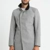 Only & Sons Onsoscar Coat - Mantel - Light Grey Melange -ONLY shop ec020803e0c44289b06edf8572f0f308