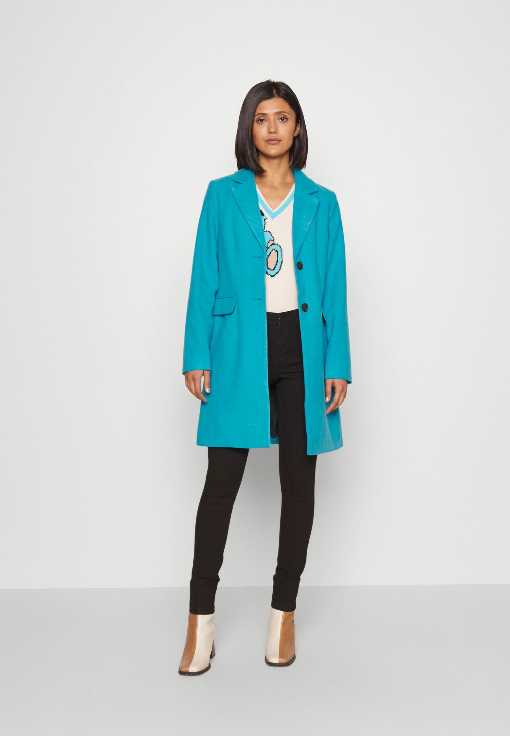 Vero Moda Vmgianna Coat- Mantel - Caneel Bay/Solid 4 Vero Moda Vmgianna Coat- Mantel - Caneel Bay/Solid - Afbeelding 2