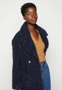 Rich&royal Coat - Mantel - Midnight Blue -ONLY shop ee624cbcb5fc422da64a2b2ffe3b039d