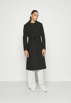Forever New Billie Wrap Coat - Mantel - Black