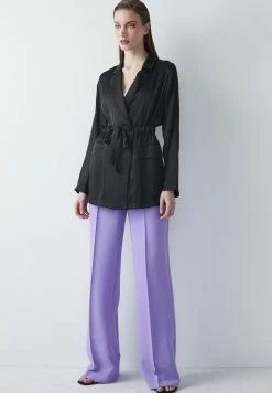 Ipekyol Regular Fit Adjustable Waist Double-Breasted Collar Coat - Halflange Jas - Black -ONLY shop ef0b2b48786e420bbef5251d4ef5811c