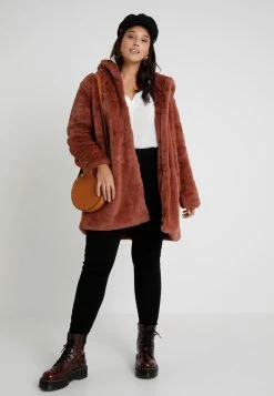 Ladies Hooded Coat - Winterjas - Darkrose -ONLY shop f0b229976fac482daec308059ed09c72