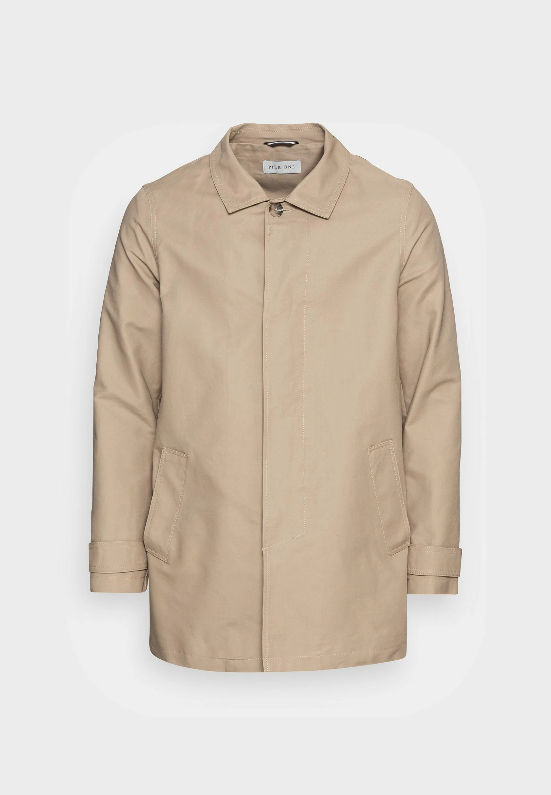 Pier One Commuter Coat- Halflange Jas - Tan 7 Pier One Commuter Coat- Halflange Jas - Tan - Afbeelding 5