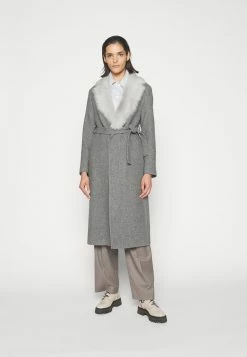 Jenni Coat With Collar - Mantel - Grey -ONLY shop f3ca0478e0954d30bac13d15773cbe4e