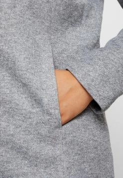 ONLY CARMAKOMA Carsedona Light Coat - Halflange Jas - Light Grey Melange -ONLY shop f48514efb2564ca4a7d543c1e9c7b748