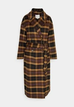 TOM TAILOR Denim Loose Belted Coat - Mantel - Brown -ONLY shop f4a1a546388e4c99b94adbe389b1845e