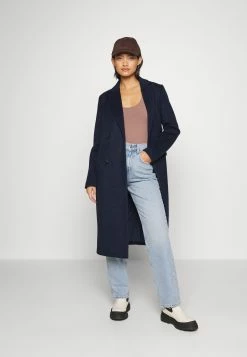 Modström Odelia Long Coat - Mantel - Navy Sky -ONLY shop f50c2192fcb44e90bad6ddb25862d7a7