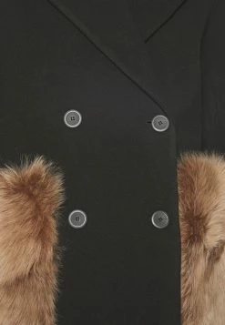 Madison Coat With Shearling Pockets - Mantel - Black/Honey -ONLY shop f7afe0e9a56045a7873c60edac8b39ff