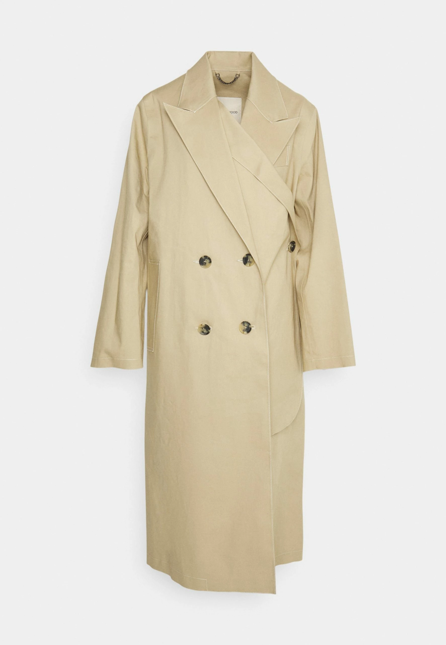 Wood Wood Dominique Wrap Coat - Trenchcoat - Beige 6 Wood Wood Dominique Wrap Coat - Trenchcoat - Beige - Afbeelding 4