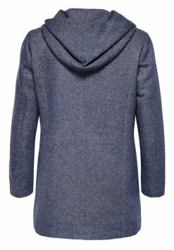 ONLY CARMAKOMA Carsedona Light Coat - Halflange Jas - Maritime Blue -ONLY shop f901af771c1e4ab2acd9a2426e39fb83