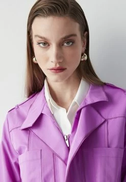 Ipekyol Regular Fit Stand-Up Collar Coat With Accentuated Waist - Parka - Pink 12 Ipekyol Regular Fit Stand-Up Collar Coat With Accentuated Waist - Parka - Pink -ONLY shop faf7002e129e4ef58af1d81d87240144