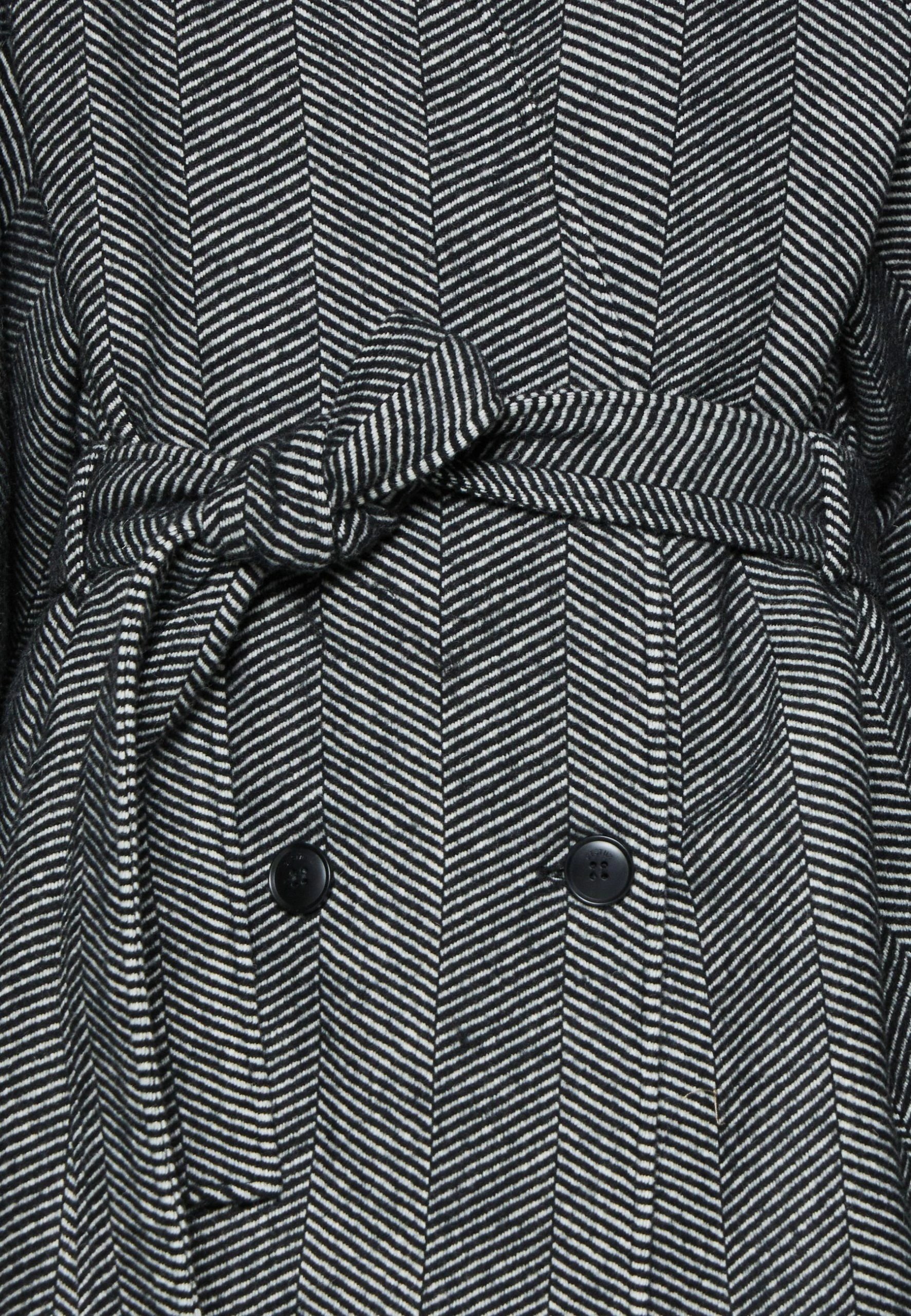 Gestuz Farren Coat - Mantel - Black/White 8 Gestuz Farren Coat - Mantel - Black/White - Afbeelding 6