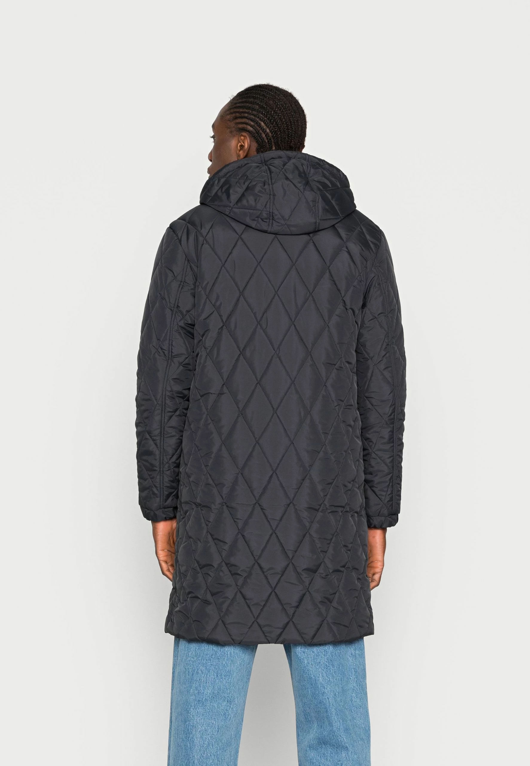 YOURTURN Coat Unisex - Halflange Jas - Black 5 YOURTURN Coat Unisex - Halflange Jas - Black - Afbeelding 3