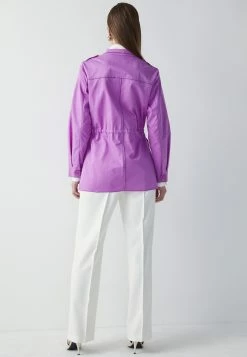 Ipekyol Regular Fit Stand-Up Collar Coat With Accentuated Waist - Parka - Pink 11 Ipekyol Regular Fit Stand-Up Collar Coat With Accentuated Waist - Parka - Pink -ONLY shop fc774634f29844e6849479b40eed254e